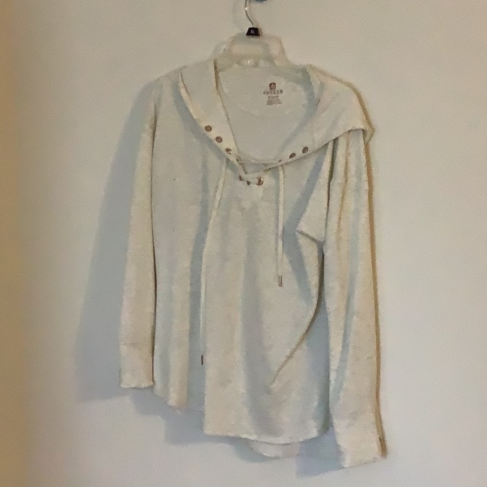 Womens sweatshirtlace up front